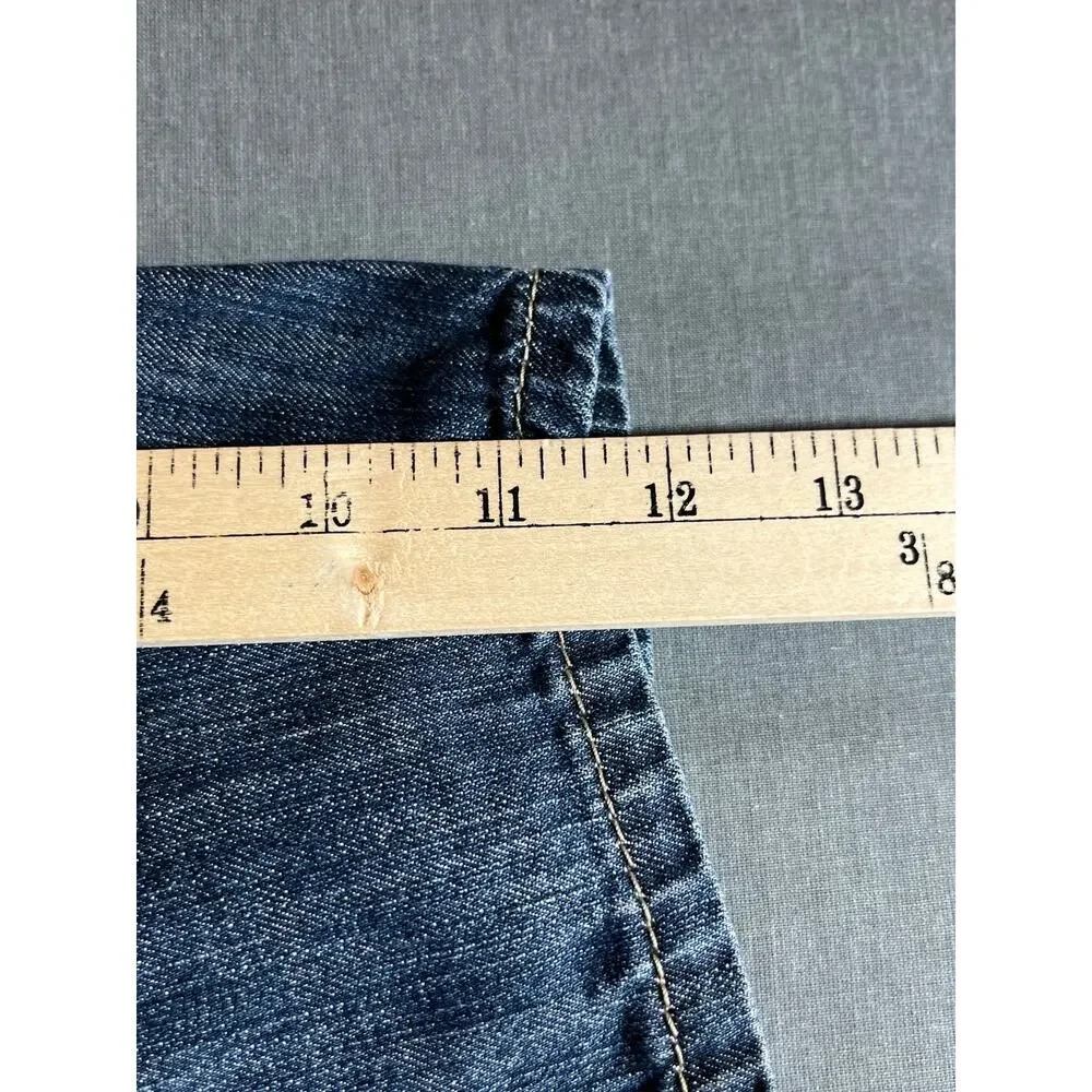 Levi's 569 Denim Shorts Mens Size 44 Blue Dark Wash Loose Fit Straight Work‎